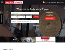 Tablet Screenshot of andymohrtoyota.com